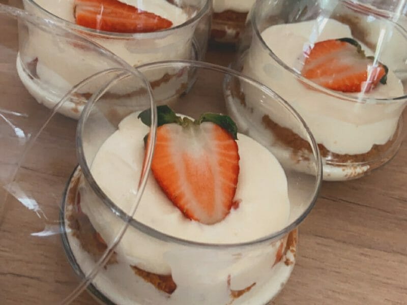 Cliquez pour zoomer ! Tiramisu aux framboises et spéculoos Thermomix par Phiso95