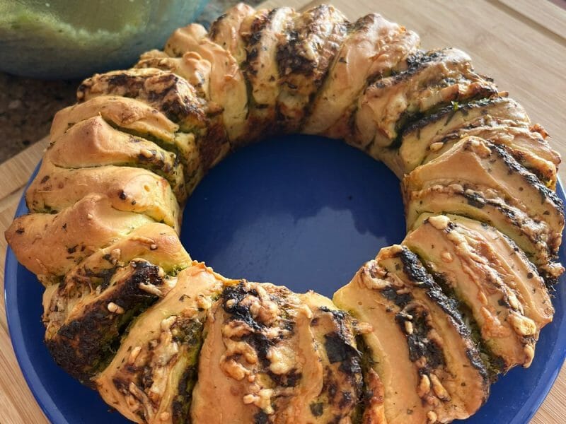 Cliquez pour zoomer ! Pain à l’ail, persil et mozzarella Thermomix par paula974