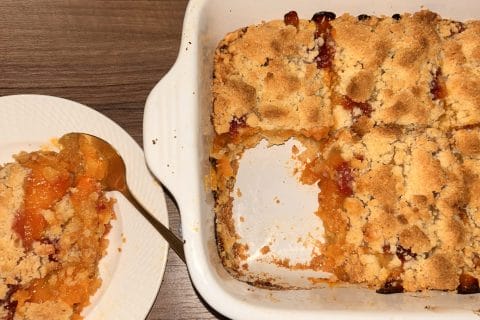 Cliquez pour zoomer ! Crumble aux abricots Thermomix par kenza_56