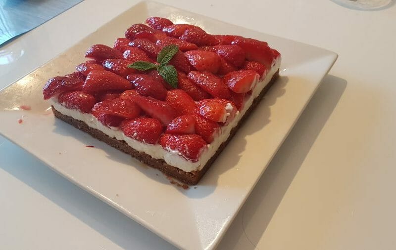 Cliquez pour zoomer ! Tarte aux fraises sans cuisson Thermomix par Sandrine Lamotte