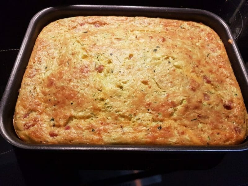 Cliquez pour zoomer ! Zucchini slice – Pain de courgettes australien Thermomix par Sandrine Lamotte