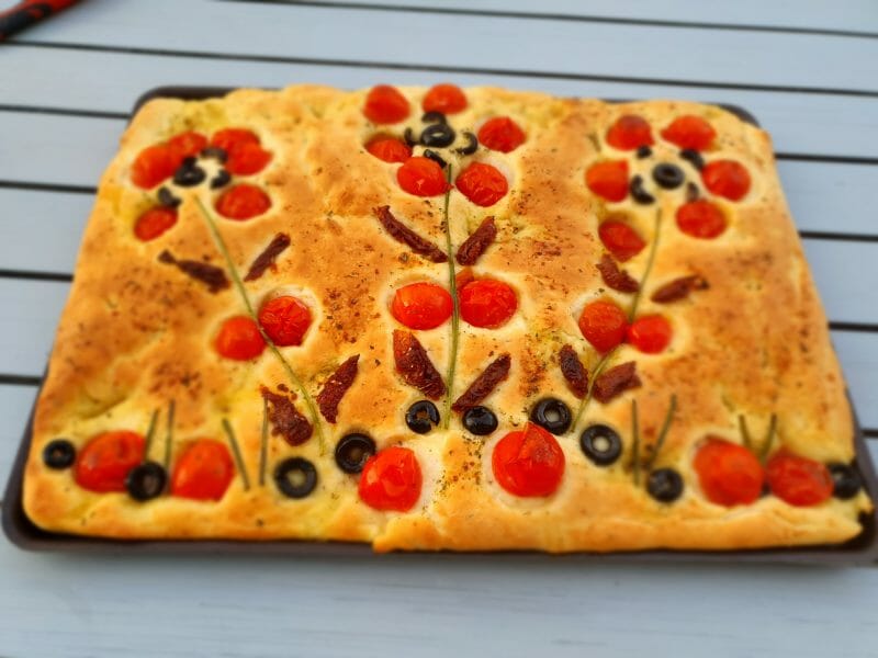 Cliquez pour zoomer ! Focaccia Thermomix par Sandrine Lamotte