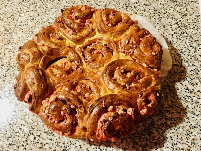 Cliquez pour zoomer ! Brioche aux pralines roses Thermomix par peach1
