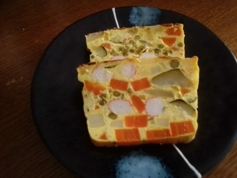 Cliquez pour zoomer ! Terrine de macédoine et surimi Thermomix par hockthon