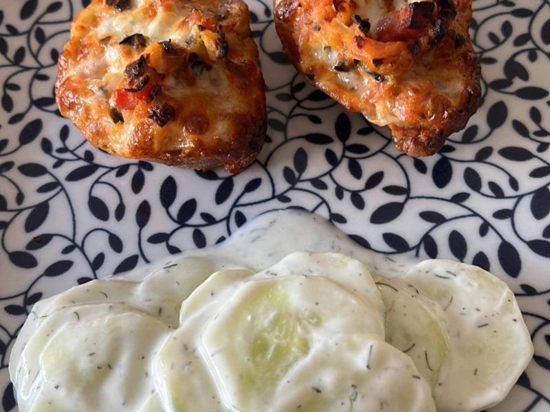 Cliquez pour zoomer ! Crostini tomates, olives et mozzarella Thermomix par bibichedu62