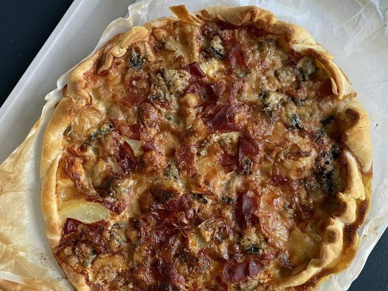 Cliquez pour zoomer ! Tarte gorgonzola et jambon de Parme Thermomix par lolovat