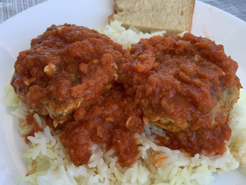 Cliquez pour zoomer ! Croquettes de cabillaud à la sauce tomate Thermomix par delph1376