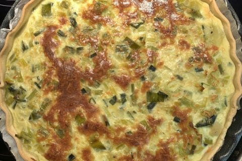 Cliquez pour zoomer ! Quiche Poireaux et Saumon Thermomix par delph1376