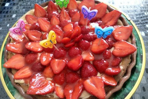 Cliquez pour zoomer ! Tarte aux fraises au Thermomix