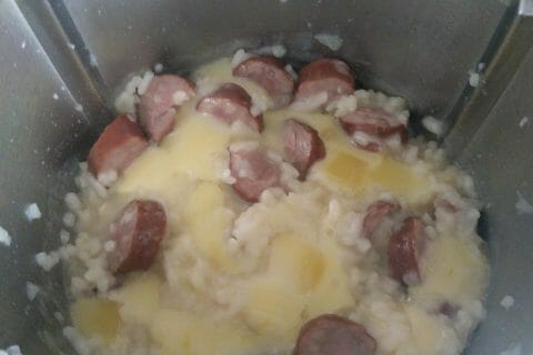 Cliquez pour zoomer ! Risotto à la saucisse fumée et au comté Thermomix par Isa1981