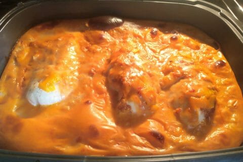 Cliquez pour zoomer ! Poulet à la crème de poivrons Thermomix par Isa1981
