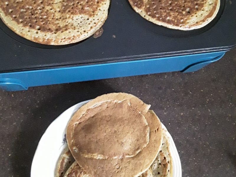 Cliquez pour zoomer ! Pancakes healthy flocons d’avoine et banane Thermomix par Isa1981