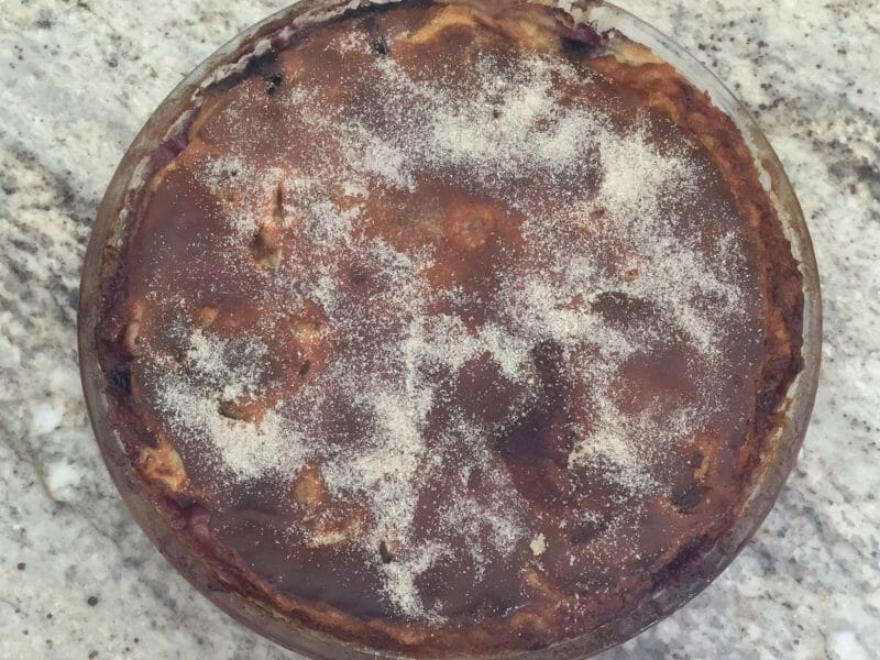 Cliquez pour zoomer ! Flognarde aux pommes (clafoutis aux pommes) Thermomix par Synial