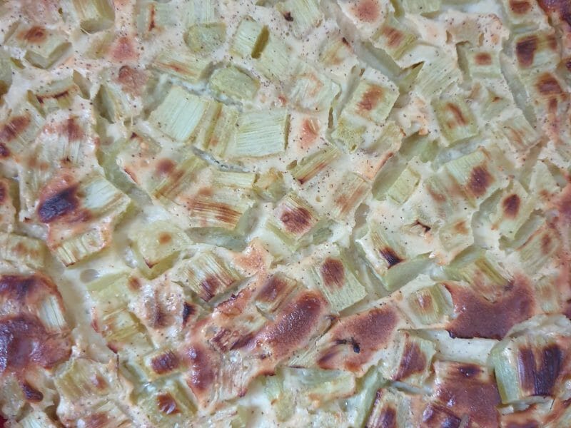 Cliquez pour zoomer ! Clafoutis à la rhubarbe Thermomix par Alexia47