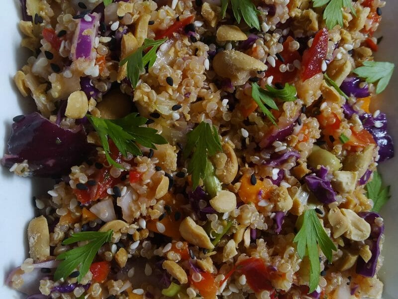 Cliquez pour zoomer ! Salade Thaï de quinoa Thermomix par Djobi