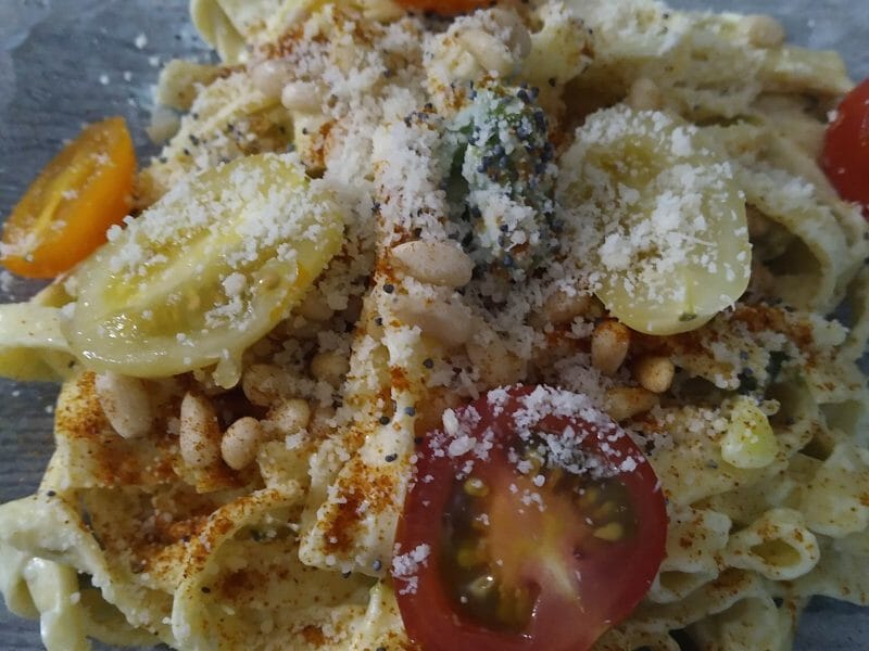 Cliquez pour zoomer ! Tagliatelles aux asperges vertes Thermomix par Djobi