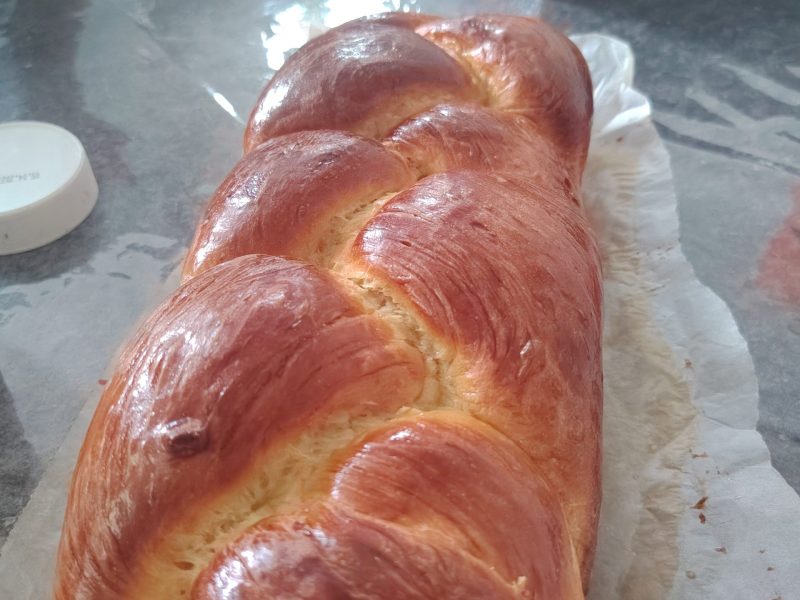 Cliquez pour zoomer ! Brioche tressée à la mie filante Thermomix par kahinabou