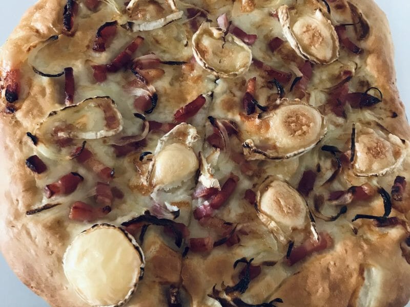 Cliquez pour zoomer ! Fougasse chèvre et lardons Thermomix par orianne_7