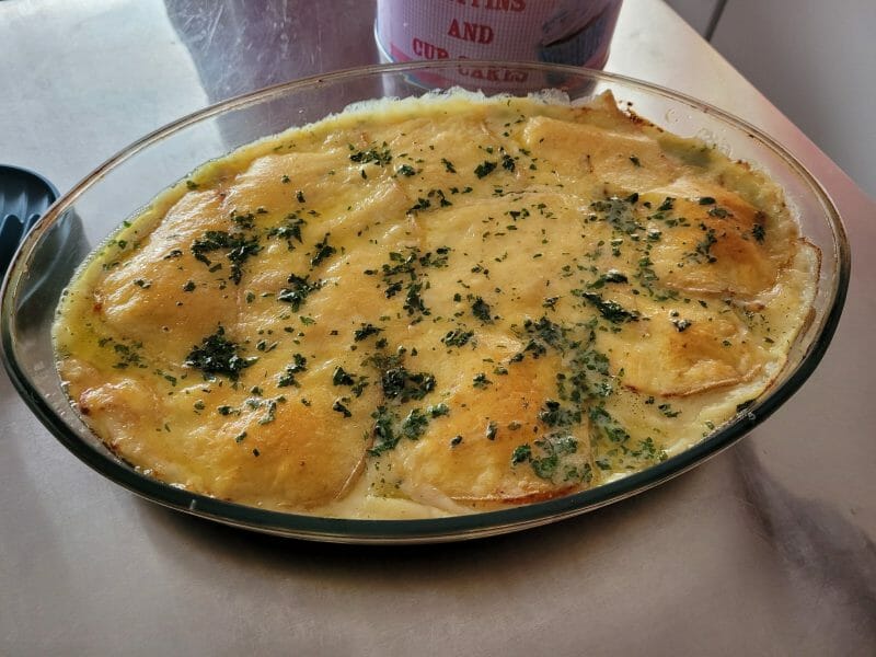 Cliquez pour zoomer ! Gratin de purée de pommes de terre aux épinards Thermomix par momie76