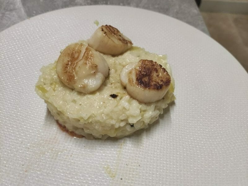 Cliquez pour zoomer ! Risotto aux Saint Jacques et poireaux Thermomix par niiemela