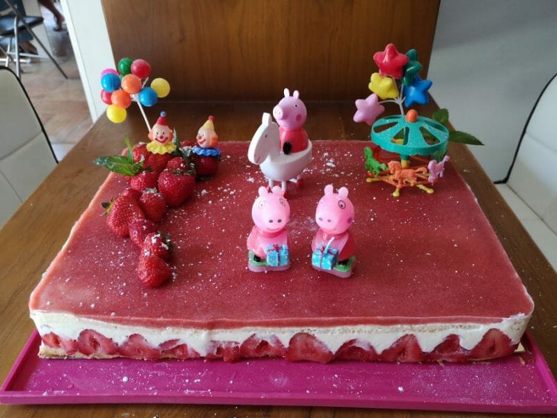 Cliquez pour zoomer ! Fraisier Thermomix par Linotte