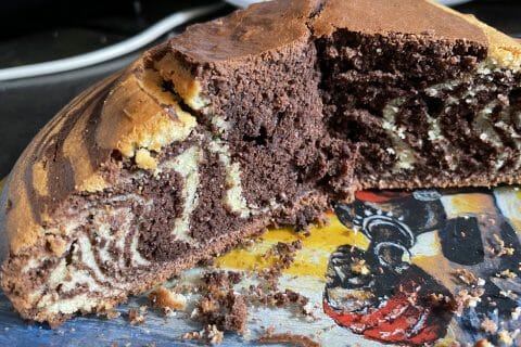 Cliquez pour zoomer ! Gâteau zébré Thermomix par vero_93