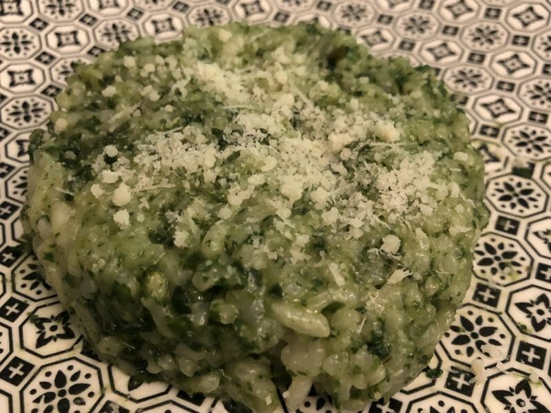 Cliquez pour zoomer ! Risotto au pesto d’épinards et basilic Thermomix par marine_cesarini