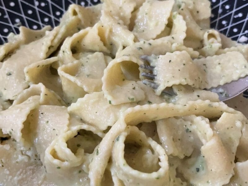 Cliquez pour zoomer ! Farfalle à la crème de courgettes Thermomix par marine_cesarini