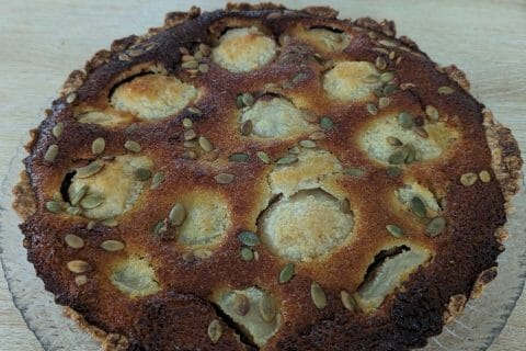 Cliquez pour zoomer ! Tarte aux poires sur lit de chocolat Thermomix par maxibrs