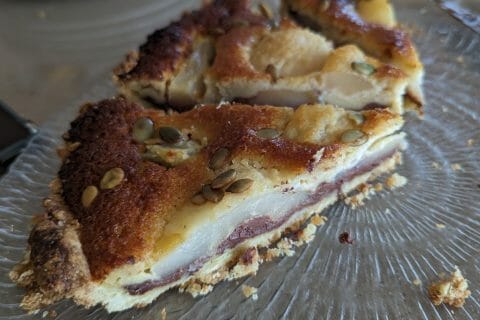 Cliquez pour zoomer ! Tarte aux poires sur lit de chocolat Thermomix par maxibrs