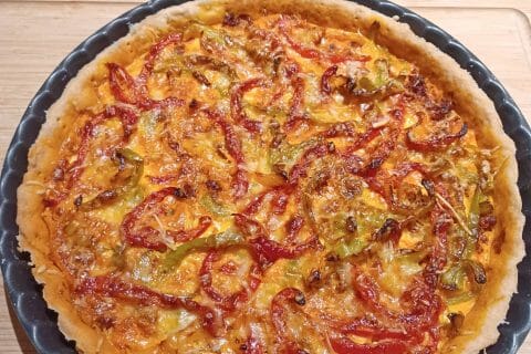 Cliquez pour zoomer ! Quiche poivrons et chorizo Thermomix par guizmo73