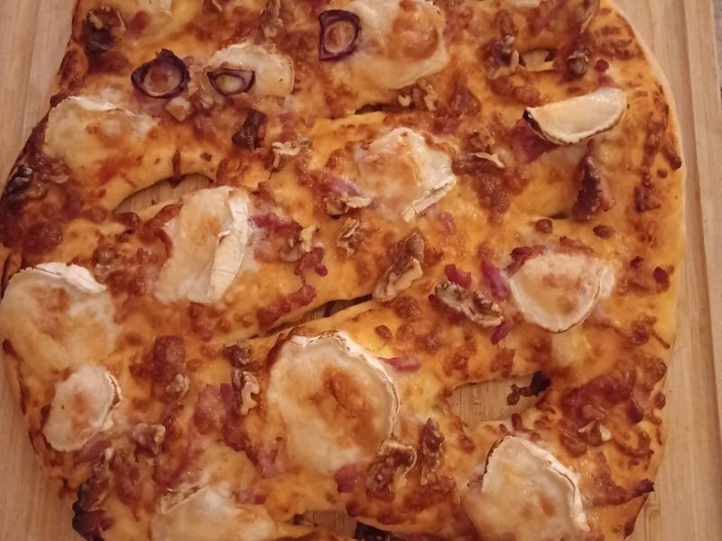 Cliquez pour zoomer ! Fougasse chèvre et lardons Thermomix par guizmo73