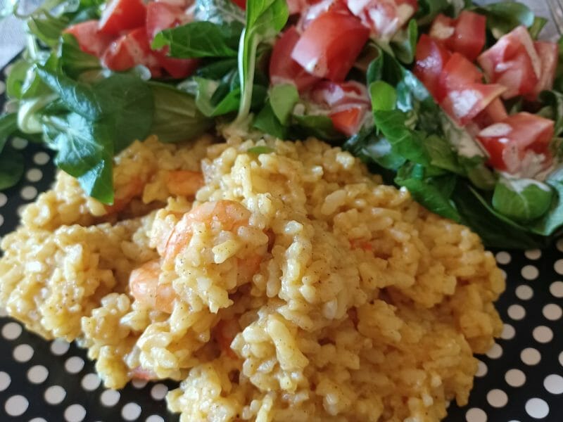 Cliquez pour zoomer ! Risotto crevettes et curry Thermomix par guizmo73