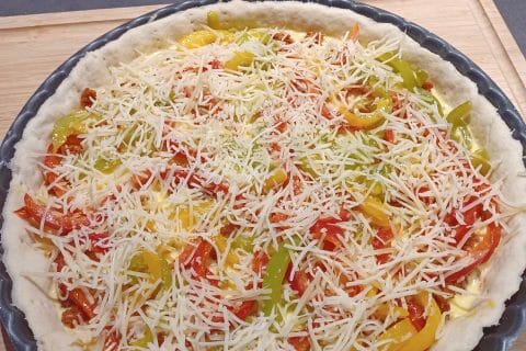 Cliquez pour zoomer ! Quiche poivrons et chorizo Thermomix par guizmo73