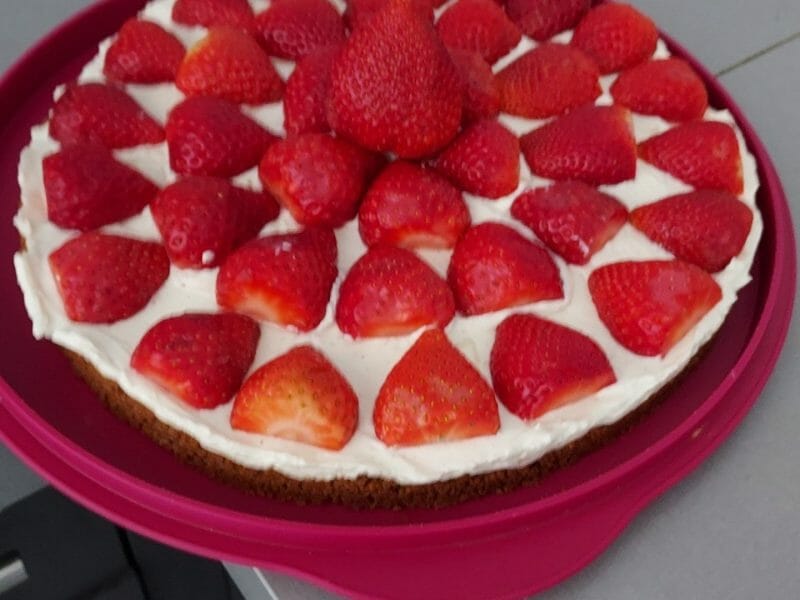 Cliquez pour zoomer ! Tarte aux fraises sans cuisson Thermomix par steffy2209