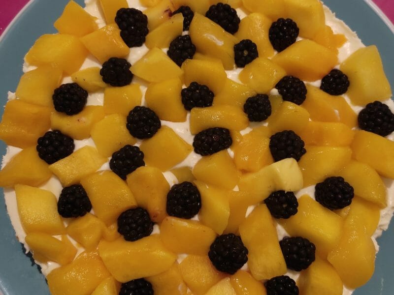 Cliquez pour zoomer ! Tarte aux fraises sans cuisson Thermomix par khadoudouce