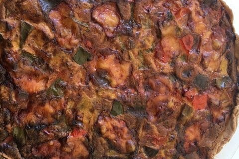 Cliquez pour zoomer ! Tarte salée aux légumes d’été Thermomix par Claragif