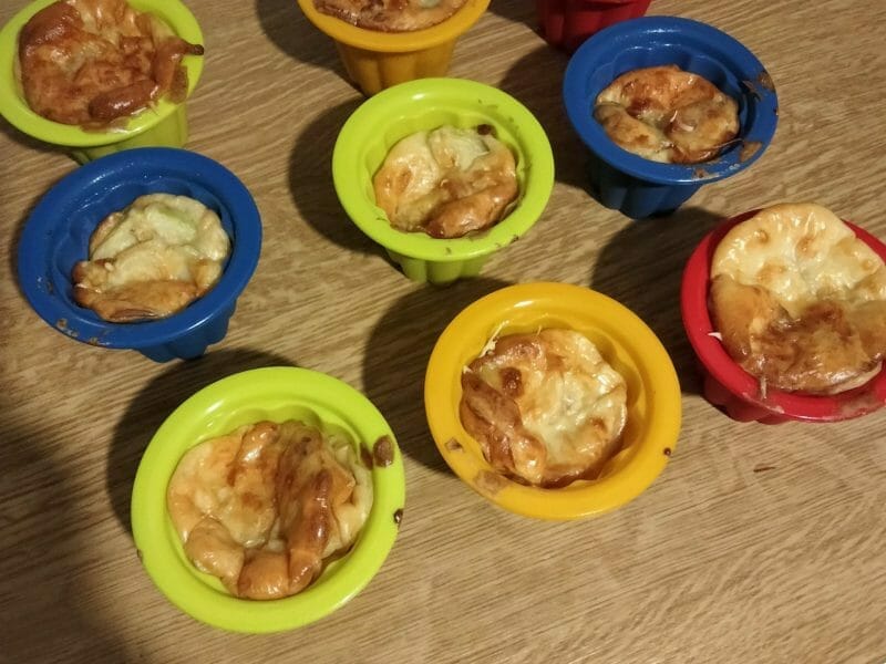 Cliquez pour zoomer ! Clafoutis cancoillotte, poireaux et chorizo Thermomix par sophiec39