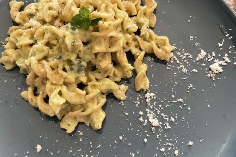 Cliquez pour zoomer ! Farfalle à la crème de courgettes Thermomix par Naëlouche