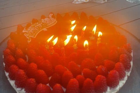 Cliquez pour zoomer ! Tarte aux fraises sans cuisson Thermomix par Naëlouche