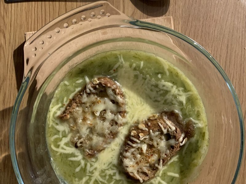 Cliquez pour zoomer ! Soupe de poireaux gratinée Thermomix par camillealmrs