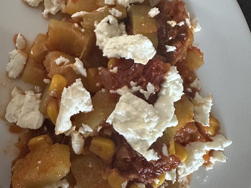 Cliquez pour zoomer ! Poêlée de courgettes à la mexicaine Thermomix par camillealmrs