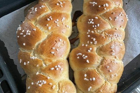 Cliquez pour zoomer ! Brioche tressée à la mie filante Thermomix par soso830