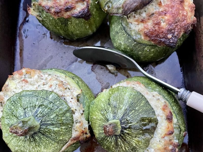 Cliquez pour zoomer ! Courgettes rondes farcies à la ricotta Thermomix par angelique92210