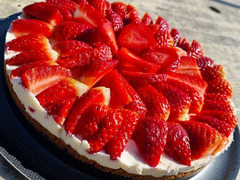 Cliquez pour zoomer ! Tarte aux fraises sans cuisson Thermomix par suzie_5