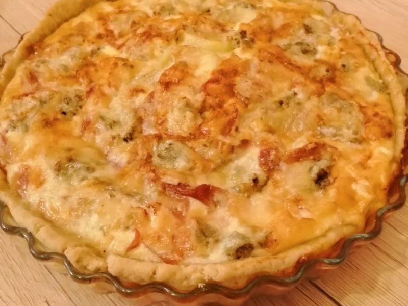Cliquez pour zoomer ! Tarte gorgonzola et jambon de Parme Thermomix par biroot
