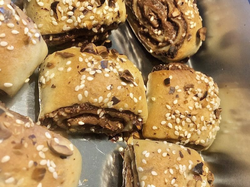 Cliquez pour zoomer ! Roulés choco et noisettes Thermomix par fanny_446