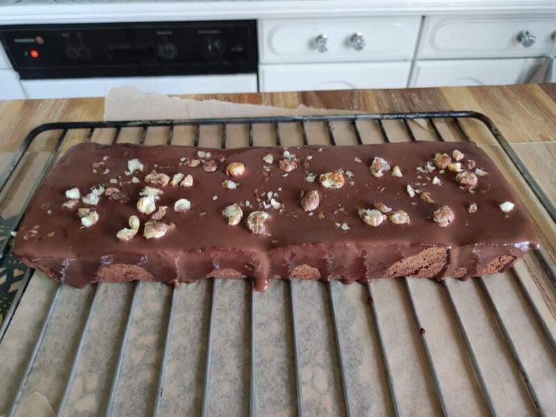 Cliquez pour zoomer ! Cake chocolat noisettes fondant Thermomix par choupi61