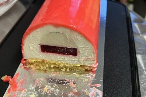 Cliquez pour zoomer ! Bûche citron et framboises Thermomix par marie_8d