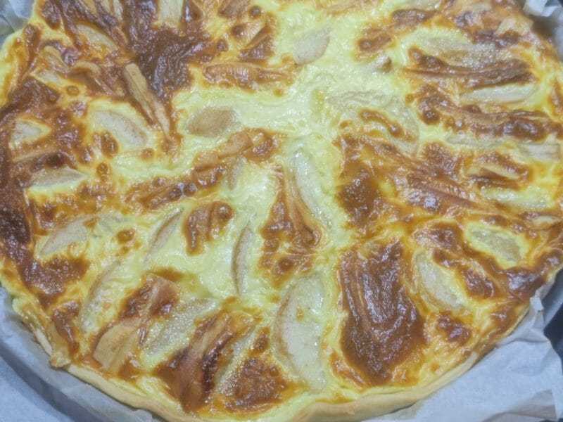 Cliquez pour zoomer ! Tarte reblochon à la poire Thermomix par ninou3413@hotmail_fr